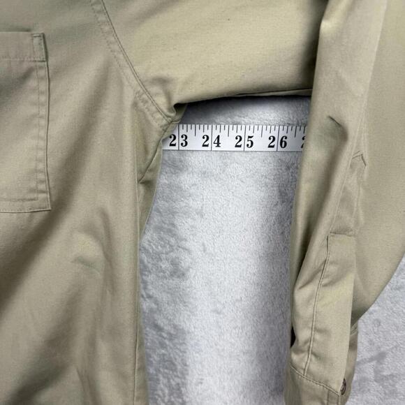 VTG Tilley Endurables Khaki Button-Up Shirt Made in Canada Women Size L Comfort - Picture 5 of 12